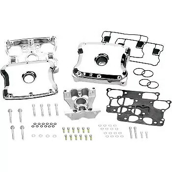 S&S 90-4110 クローム ロッカー ボックス (99-17 ツインカム用) S&S 90-4110 Chrome Rocker Boxes for 99-17 Twin Cam 【並行輸入品】