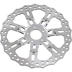 Arlen Ness 14 インチ クローム 7 バルブ フロント フローティング ブレーキ ローター ネス 6 ピストン用 Arlen Ness 14\