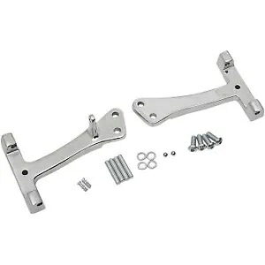 Drag Specialty クローム パッセンジャー フロアボード マウント キット ハーレー FXD 06-17用 Drag Specialties Chrome Passenger Floorboard Mount Kit for Harley FXD 06-17 【並行輸入品】