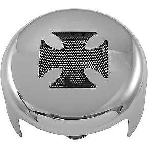 DRAG SPECIALTIES 2107-0026 クローム クロス ホーン カバー - '91-'23 ハーレー DRAG SPECIALTIES 2107-0026 Chrome Cross Horn Cover- '91-'23 Harley 【並行輸入品】
