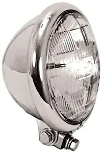 Mid USA 11016 クローム 5-3/4 インチ ハロゲン ヘッドライト ハーレー カスタム アプリケーション用 Mid USA 11016 Chrome 5-3/4\
