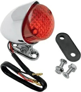 Drag Specialty ハーレーカスタムチョッパー用クロームユニバーサルボバーテールライト Drag Specialties Chrome Universal Bobber Taillight for Harley Custom Chopper 【並行輸入品】
