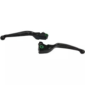 Drag マットブラック スロット付きワイドブレード ブレーキ & クラッチ レバー セット トライク 17-18 用 Drag Matte Black Slotted Wide Blade Brake & Clutch Levers Set for Trikes 17-18 【並行輸入品】