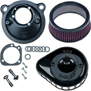 S&S 170-0440C ブラック ミニ ティアドロップ ステルス エア クリーナー キット 07-20 スポーツスター用 S&S 170-0440C Black Mini Teardrop Stealth Air Cleaner Kit for 07-20 Sportster 【並行輸入品】 75,625円