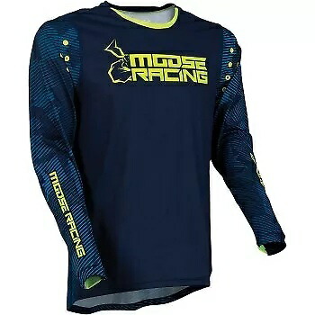 Moose Racing アグロイド ジャージ モトクロス - ネイビー/ハイビズ メンズ サイズ 2XL # 2910-6396 Moose Racing Agroid Jersey Motocross - Navy/Hi-Viz Men\'s Size 2XL # 2910-6396 【並行輸入品】