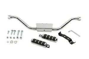 クローム マスタッシュ ハイウェイ バー ISO アンチバイブ フットペグ付き ハーレー FLST FXST ソフテイル Chrome Mustache Highway Bar w/ ISO Anti-Vibe Foot Pegs Harley FLST FXST Softail 【並行輸入品】