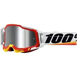 100% Racecraft 2 ゴーグル アーシャム レッド シルバー ミラー レンズ オフロード ATV MX ダートバイク 100% Racecraft 2 Goggles Arsham Red Silver Mirror Lens Offroad ATV MX Dirt Bike 【並行輸入品】