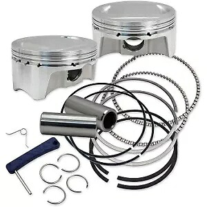 S&S 920-0100 高圧縮ピストンキット 07-17 ツインカム用 107インチ 3.937 ボア S&S 920-0100 High Compression Piston Kit for 07-17 Twin Cam 107\