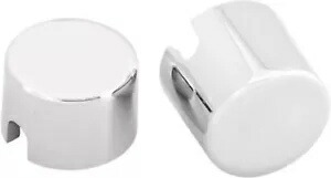 Drag Specialty 0214-0450 クローム リア アクスル ナット カバー 00-07 ソフテイル用 Drag Specialties 0214-0450 Chrome Rear Axle Nut Covers for 00-07 Softail 【並行輸入品】