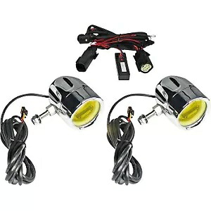 CUSTOM DYNAMICS PB-FOG-BCM-YC クローム イエローレンズ付き ProBEAM LED Halo フォグランプ CUSTOM DYNAMICS PB-FOG-BCM-YC Chrome w/ Yellow Lens ProBEAM LED Halo Fog Lights 【並行輸入品】