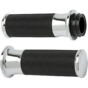 Arlen Ness 07-322 ハーレーエレクトロニック TBW 用クロームフュージョンスムーズハンドグリップ Arlen Ness 07-322 Chrome Fusion Smooth Hand Grips for Harley Electronic TBW 【並行輸入品】
