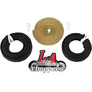 LA Choppers 配線キット Pro Hero Shealth & チェーン (内部有線ハンドルバー用) LA Choppers Wiring Kit Pro Hero Shealth & Chain for Internal Wired Handlebars 【並行輸入品】