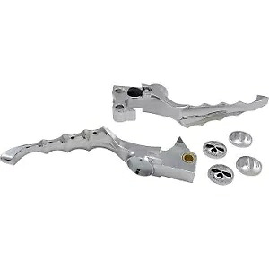 Kuryakyn 1060 クローム ゾンビ クラッチ & ブレーキ レバー セット ハーレー スポーツスター 04-13用 Kuryakyn 1060 Chrome Zombie Clutch & Brake Levers Set for Harley Sportster 04-13 【並行輸入品】