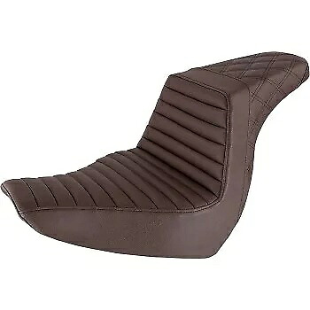 Saddlemen ブラウン タック & ロール LS ステップアップ シート 18-22 ローライダー & スポーツ グライド用 Saddlemen Brown Tuck & Roll LS Step-Up Seat for 18-22 Low Rider & Sport Glide 【並行輸入品】