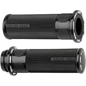 Arlen Ness 07-303 ブラック フュージョン スロット トラック ハンド グリップ ハーレー エレクトロニック TBW用 Arlen Ness 07-303 Black Fusion Slot Track Hand Grips for Harley Electronic TBW 【並行輸入品】