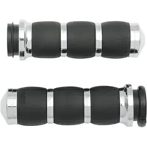 AVON AIR-93-FLY ハーレー電子 TBW 用クローム 3 リング ベルベット エア ハンド グリップ AVON AIR-93-FLY Chrome 3-Ring Velvet Air Hand Grips for Harley Electronic TBW 【並行輸入品】