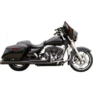 S&S ブラック サイドワインダー 2-into-1 排気システム ハーレー ツーリング 95-09 用 S&S Black Sidewinder 2-into-1 Exhaust System for Harley Touring 95-09 【並行輸入品】