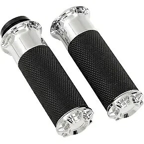 Arlen Ness 07-328 ハーレーエレクトロニック TBW 用クロームフュージョンベベルハンドグリップ Arlen Ness 07-328 Chrome Fusion Beveled Hand Grips for Harley Electronic TBW 【並行輸入品】