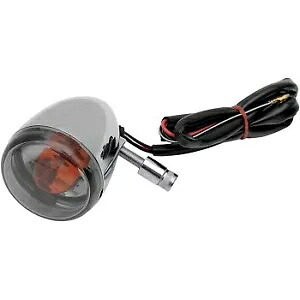 DRAG SPECIALTIES 2020-0393 クローム DOT準拠 フロントウインカー スモークレンズ付 DRAG SPECIALTIES 2020-0393 Chrome DOT Compliant Front Turn Signal w/ Smoke Lens 【並行輸入品】