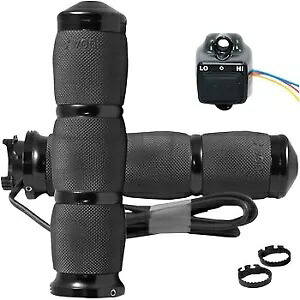 AVON GRIPS MT-AIR-90-AN-HT ブラック エアクッション ヒーテッド グリップ (メートル法適用用) AVON GRIPS MT-AIR-90-AN-HT Black Air Cushion Heated Grips for Metric Application 【並行輸入品】