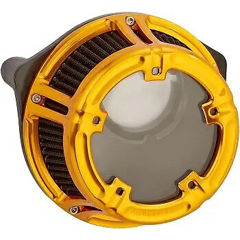 アレンネス ハーレー用 ゴールドメソッド クリアシリーズ エアクリーナーキット 18-177 Arlen Ness 18-177 Gold Method Clear Series Air Cleaner Kit for Harley 【並行輸入品】