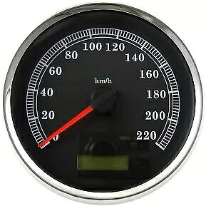 Drag Specialty 2210-0464 5 インチ プログラマブル電子スピードメーター (KPH / KMH) Drag Specialties 2210-0464 5\