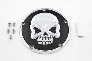 ブラック クローム スカル ダービー クラッチ カバー ハーレーダビッドソン ツインカム 00-17用 Black Chrome Skull Derby Clutch Cover for Harley Davidson Twin Cam 00-17 【並行輸入品】 44,330円