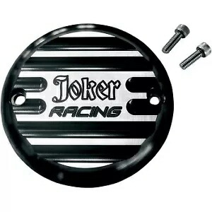 ジョーカー レーシング ブラック フィン付きタイマー/ポイント カバー ビッグ ツイン 70-99 スポーツスター 04-22 Joker Racing Black Finned Timer / Points Cover Big Twin 70-99 Sportster 04-22 【並行輸入品】