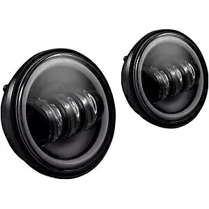 Custom Dynamics PG-45-B ブラック 4.5 インチ ProGlow LED パッシングランプ色変更ハロー Custom Dynamics PG-45-B Black 4.5\