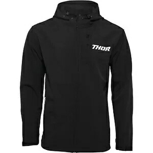 Thor ブラック ソフトシェル耐水軽量ジャケット - メンズ サイズ Thor Black Softshell Water Resistant Lightweight Jacket - Men's Sizes 【並行輸入品】