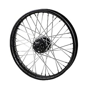 Drag Specialty 0203-0671 ブラック 40 スポーク 19 インチ x 2.5 インチ フロント ホイール 00-03 FXD 用 Drag Specialties 0203-0671 Black 40 Spoke 19\
