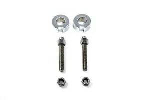 V-Twin 44-0545 クローム リア アクスル アジャスター ハーレー FXST 87-92 用 V-Twin 44-0545 Chrome Rear Axle Adjuster for Harley FXST 87-92 【並行輸入品】