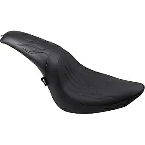 Drag Specialtys プレデター 2-アップ フレーム ステッチ シート ハーレー FXST 06-10 用 Drag Specialties Predator 2-Up Flame Stitch Seat for Harley FXST 06-10 【並行輸入品】
