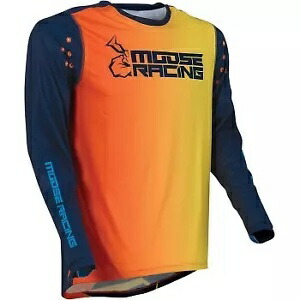 Moose Racing アグロイド ジャージ モトクロス - メンズ ネイビー/オレンジ サイズ M # 2910-6405 Moose Racing Agroid Jersey Motocross - Men\'s Navy/Orange Size Medium # 2910-6405 【並行輸入品】