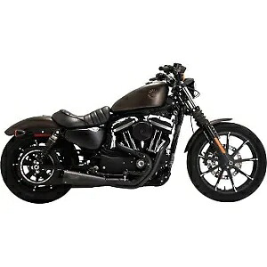 VANCE & HINES 47627 ブラック ステンレススチール アップスイープ 2-into-1 排気システム VANCE & HINES 47627 Black Stainless Steel Upsweep 2-into-1 Exhaust System 【並行輸入品】