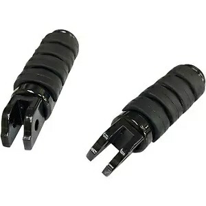Drag Specialty 1620-1892 ブラック アンチバイブ ISO ソフトライド ドライバー フットペグ M8 用 Drag Specialties 1620-1892 Black Anti-Vibe ISO Soft-Ride Driver Foot Pegs for M8 【並行輸入品】