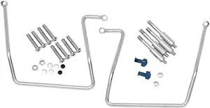 Drag Specialty 3501-0258 クローム サドルバッグ サポート ブラケット FXD ダイナ 91-17 用 Drag Specialties 3501-0258 Chrome Saddlebag Support Brackets for FXD Dyna 91-17 【並行輸入品】