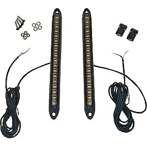CUSTOM DYNAMICS CD-SXS-FTS-AW ブラックスモーク フロント アンバー/ホワイト LED ウインカー CUSTOM DYNAMICS CD-SXS-FTS-AW Black Smoke Front Amber/White LED Turn Signals 【並行輸入品】
