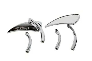 ハーレー スポーツスター ソフテイル ダイナ ツーリング チョッパー用ティアドロップミラー Tear Drop Mirrors for Harley Sportster Softail Dyna Touring Chopper 【並行輸入品】