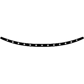 MEMPHIS SHADES HD MEB0943 ブラック ディッシュ フロントガラス トリム 96-13 バットウィング用 MEMPHIS SHADES HD MEB0943 Black Dish Windshield Trim for 96-13 Batwing 【並行輸入品】