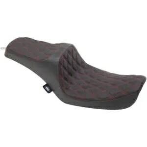 ドラッグ スペシャリティーズ プレデター III レッド ダイヤモンド シート ハーレー FXD/FXDWG 96-03 用 Drag Specialties Predator III Red Diamond Seat for Harley FXD/FXDWG 96-03 【並行輸入品】
