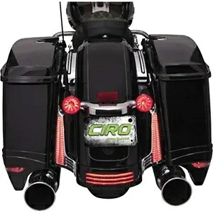 Ciro 40022 フェイシアフィラーパネル クローム/アンバー/レッド ハーレーストリートグライド 14-20用 Ciro 40022 Facia Filler Panels Chrome / Amber/ Red for Harley Street Glide 14-20 【並行輸入品】