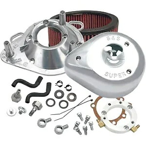 S&S Cycle ハーレーツインカム用クロームティアドロップエアクリーナーキット S&S Cycle Chrome Teardrop Air Cleaner Kit for Harley Twin Cam 【並行輸入品】