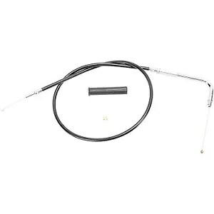標準長 39.5 インチ ブラック ビニール スロットル ケーブル 96-07 ロードキング FLHR 用 Standard Length 39.5\