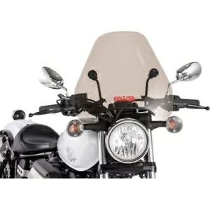 Spitfire ティント & ブラック 15 インチ オートバイ フロントガラス 7/8 インチ - 1 インチ ハンドルバー用 Spitfire Tint & Black 15\