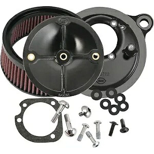 S&S スーパーストック ステルス エア クリーナー キット 99-06 ツインカム用 ストック CV キャブレター付き S&S Super Stock Stealth Air Cleaner Kit for 99-06 Twin Cam w/ Stock CV Carb 【並行輸入品】