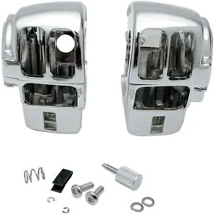 ハーレー FLHT/FLT 96-07 用クロームラジオスイッチハウジング (ラジオ付き) Chrome Radio Switch Housing for Harley FLHT/FLT 96-07 w/ Radio 【並行輸入品】