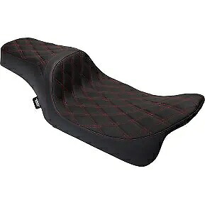 DRAG SPECIALTIES 0801-1491 プレデター 1アップシート レッドステッチ ツーリング用 '08-'23 DRAG SPECIALTIES 0801-1491 Predator 1-Up Seat Red Stitch for Touring '08-'23 【並行輸入品】