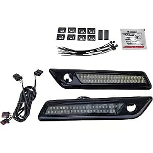 カスタム ダイナミクス CD-SBL-DC-SB ブラック サドルバッグ ラッチ デュアル カラー LED ライト Custom Dynamics CD-SBL-DC-SB Black Saddlebag Latch Dual Color LED Lights 【並行輸入品】
