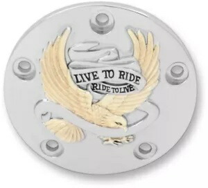 クロムゴールド ライブ トゥ ライド タイマー ポイント カバー ハーレー ツインカム ダイナ ソフテイル 99-17 Chrome Gold Live to Ride Timer Points Cover Harley Twin Cam Dyna Softail 99-17 【並行輸入品】